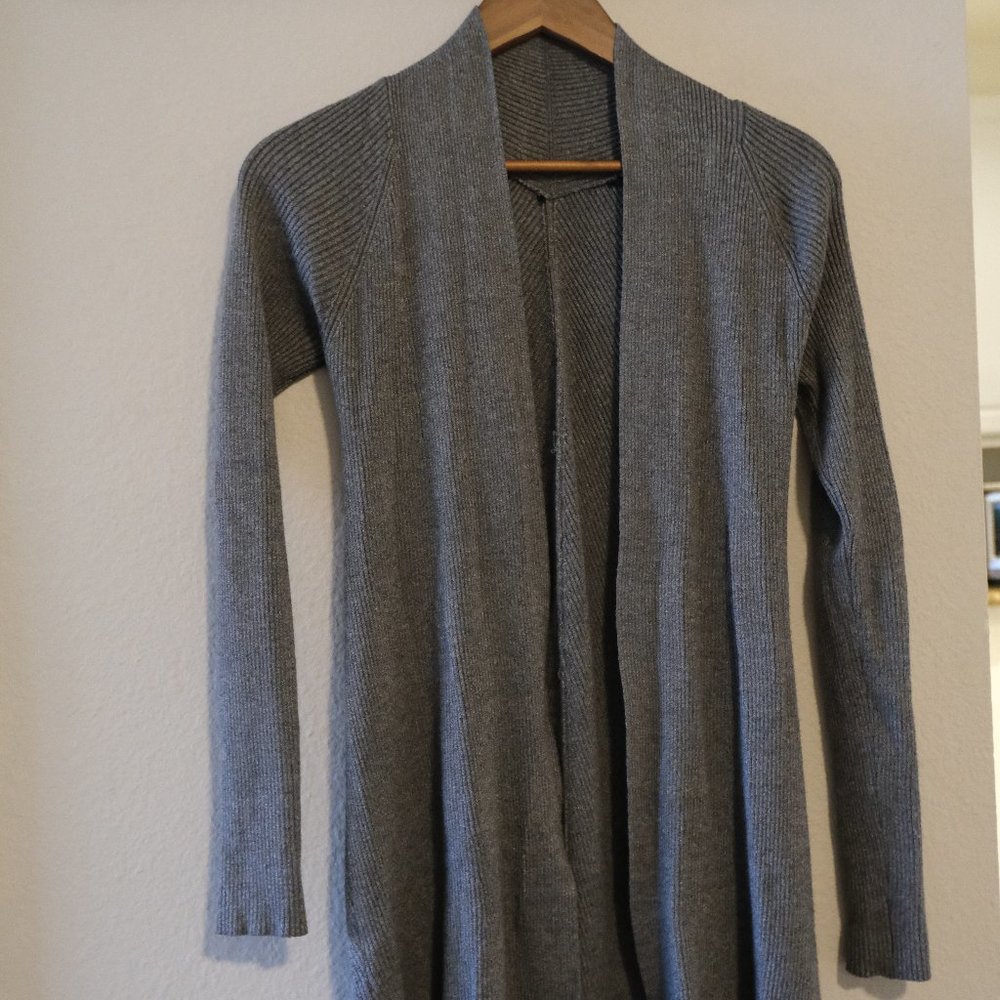 Slim-Fit Long Cardigan | Size Small